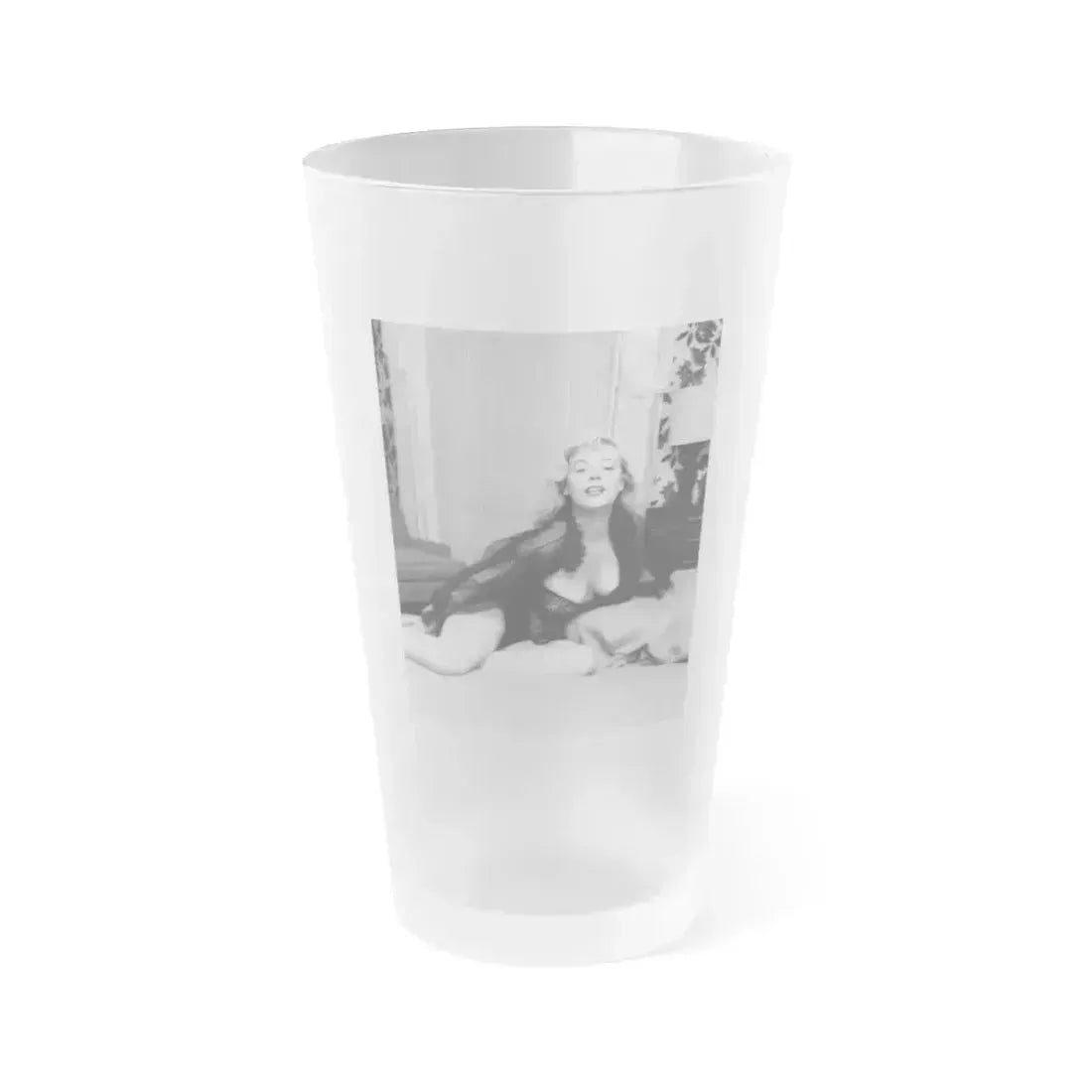 Betty Brosmer #161 (Vintage Female Icon) Frosted Pint Glass 16oz 16oz Frosted - Go Mug Yourself