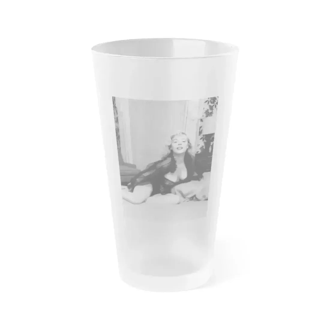 Betty Brosmer #161 (Vintage Female Icon) Frosted Pint Glass 16oz 16oz Frosted - Go Mug Yourself