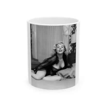 Betty Brosmer #161 (Vintage Female Icon) White Coffee Mug 11oz - Go Mug Yourself