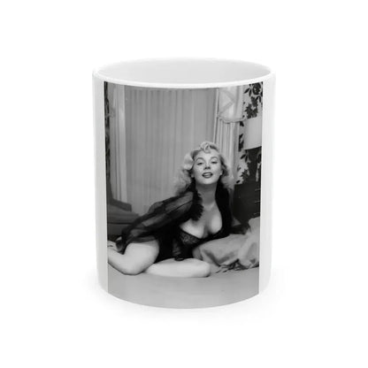 Betty Brosmer #161 (Vintage Female Icon) White Coffee Mug 11oz - Go Mug Yourself