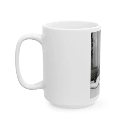 Betty Brosmer #161 (Vintage Female Icon) White Coffee Mug - Go Mug Yourself