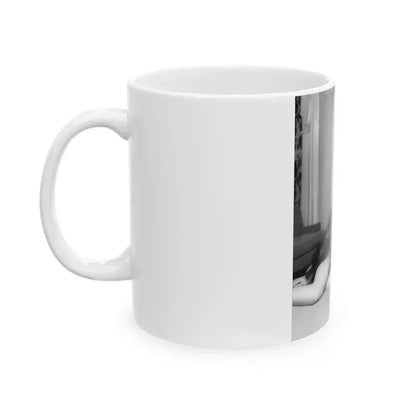 Betty Brosmer #161 (Vintage Female Icon) White Coffee Mug - Go Mug Yourself