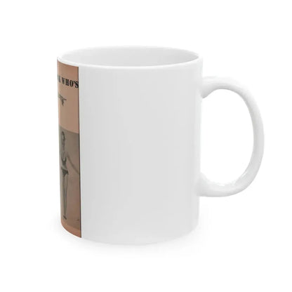 Betty Brosmer #164 - Cover Girls Models Jan. '53 - 2 B&W Photos (Vintage Female Icon) White Coffee Mug - Go Mug Yourself