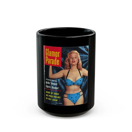 Betty Brosmer #172 - Mag. Cover (Vintage Female Icon) Black Coffee Mug 15oz - Go Mug Yourself