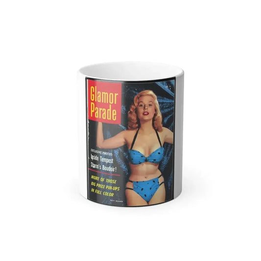 Betty Brosmer #172 - Mag. Cover (Vintage Female Icon) Color Changing Mug 11oz 11oz - Go Mug Yourself