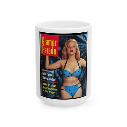 Betty Brosmer #172 - Mag. Cover (Vintage Female Icon) White Coffee Mug 15oz - Go Mug Yourself