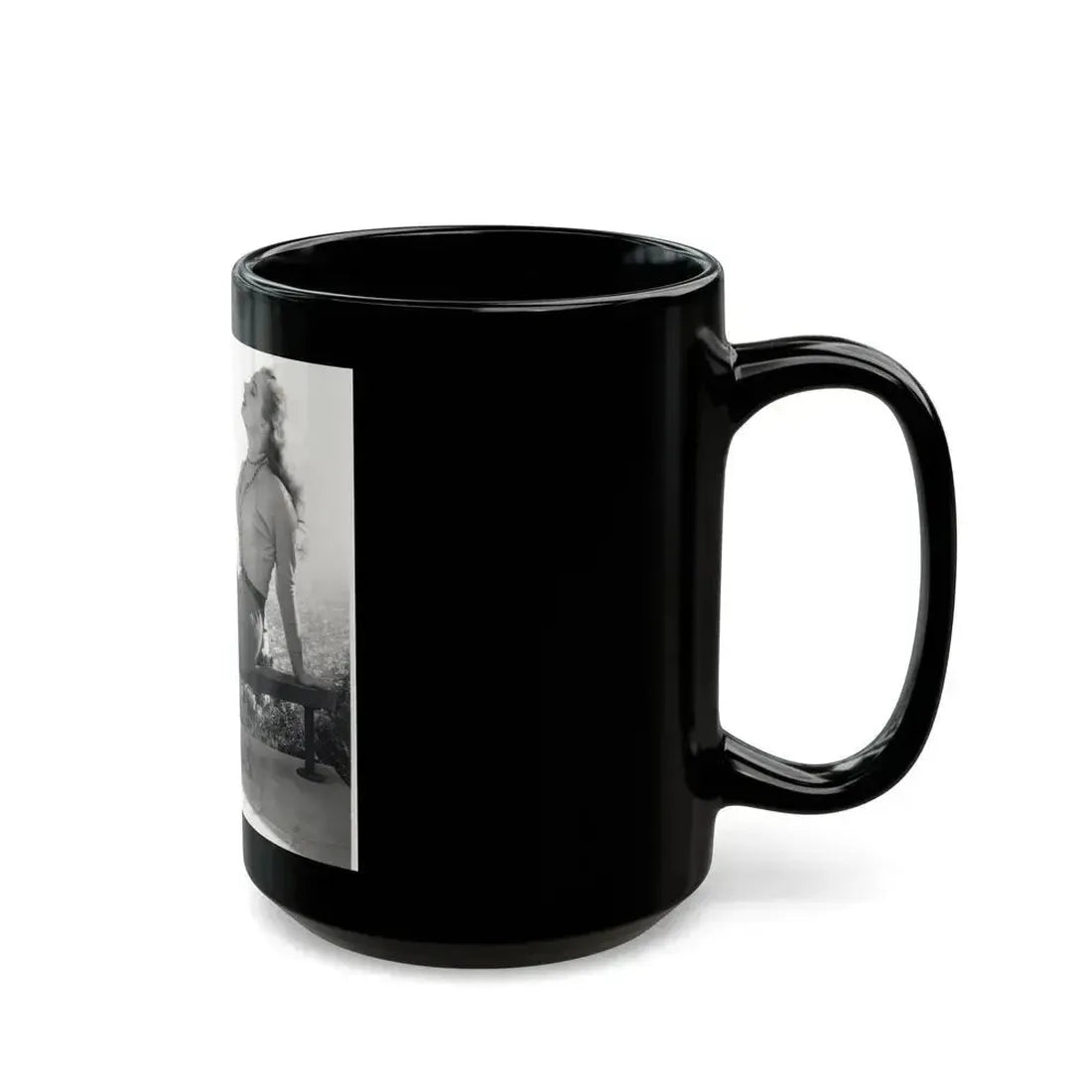 Betty Brosmer #173 (Vintage Female Icon) Black Coffee Mug - Go Mug Yourself