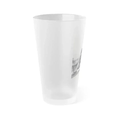 Betty Brosmer #173 (Vintage Female Icon) Frosted Pint Glass 16oz - Go Mug Yourself