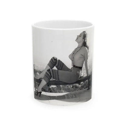 Betty Brosmer #173 (Vintage Female Icon) White Coffee Mug 11oz - Go Mug Yourself