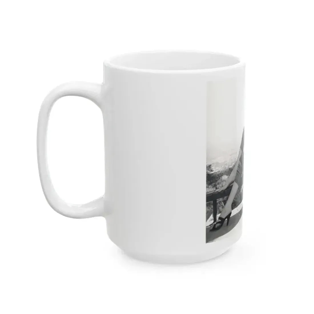 Betty Brosmer #173 (Vintage Female Icon) White Coffee Mug - Go Mug Yourself