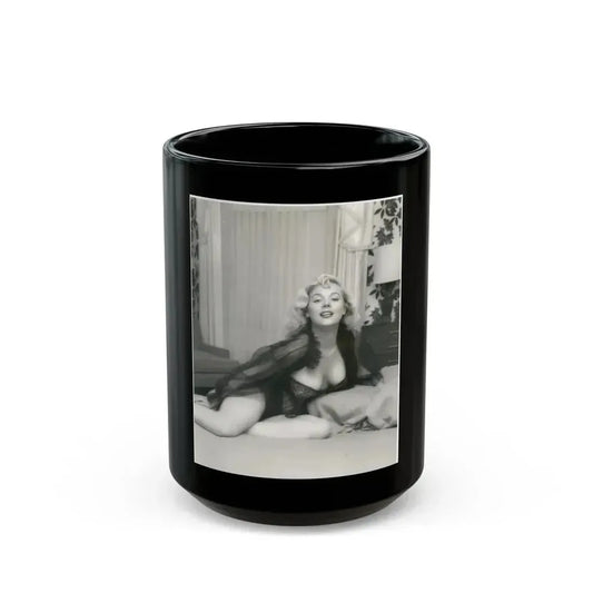 Betty Brosmer #174 (Vintage Female Icon) Black Coffee Mug 15oz - Go Mug Yourself