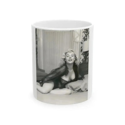 Betty Brosmer #174 (Vintage Female Icon) White Coffee Mug 11oz - Go Mug Yourself