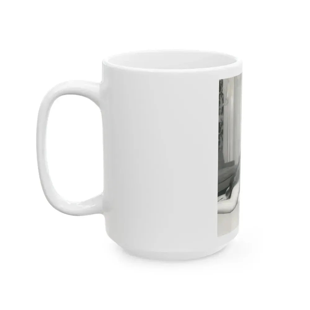 Betty Brosmer #174 (Vintage Female Icon) White Coffee Mug - Go Mug Yourself