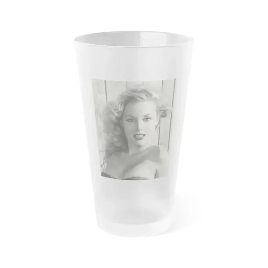 Betty Brosmer #179 (Vintage Female Icon) Frosted Pint Glass 16oz 16oz Frosted - Go Mug Yourself
