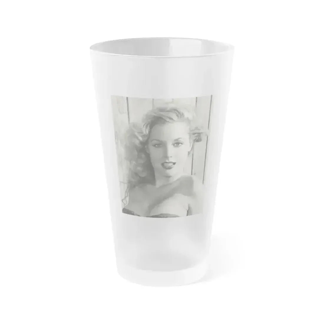 Betty Brosmer #179 (Vintage Female Icon) Frosted Pint Glass 16oz 16oz Frosted - Go Mug Yourself