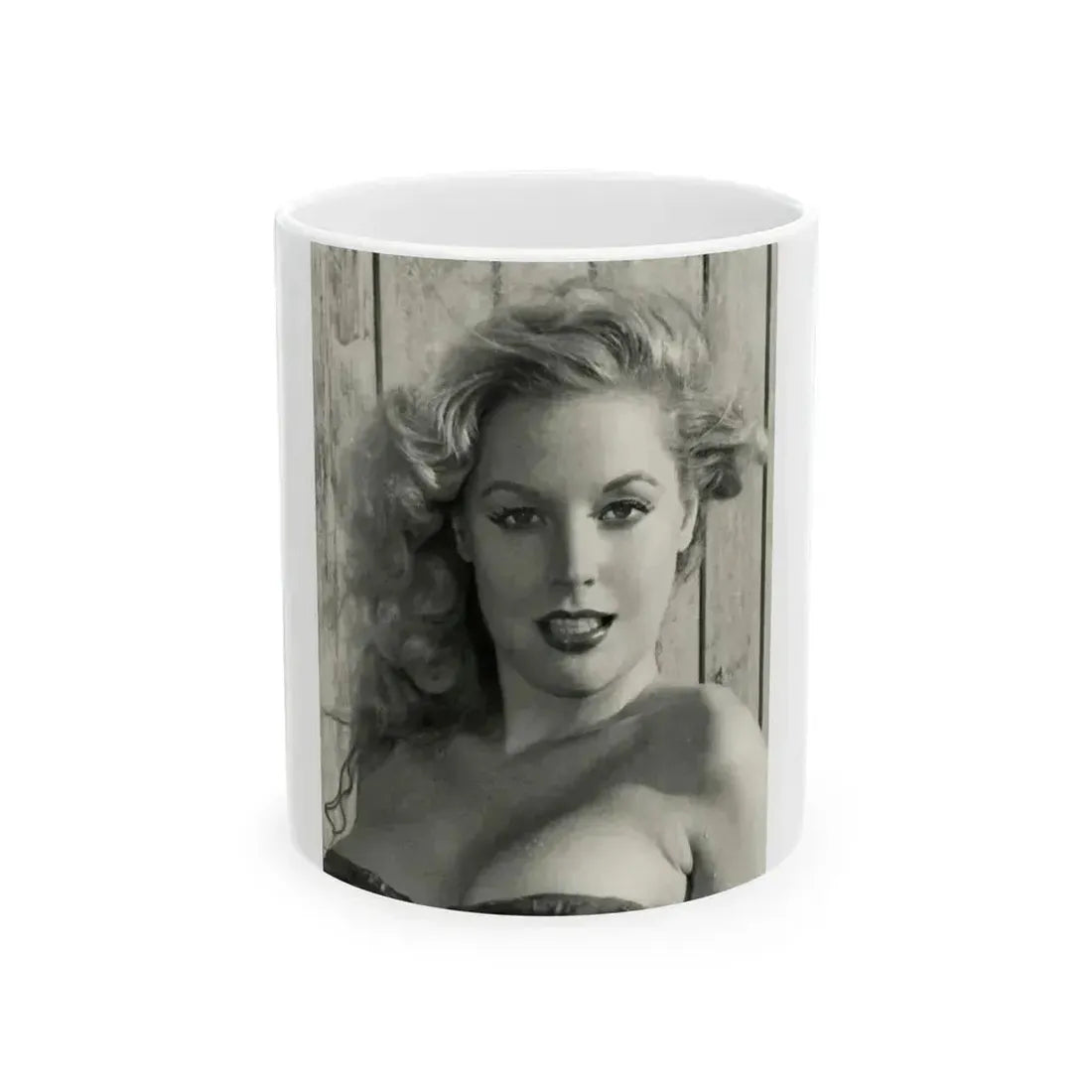 Betty Brosmer #179 (Vintage Female Icon) White Coffee Mug 11oz - Go Mug Yourself