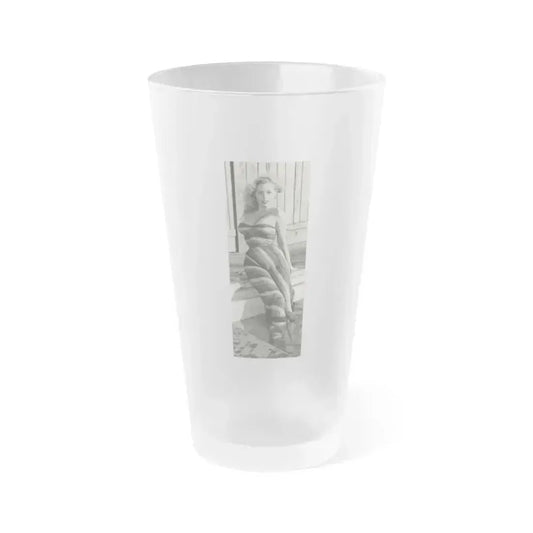Betty Brosmer #180 (Vintage Female Icon) Frosted Pint Glass 16oz 16oz Frosted - Go Mug Yourself