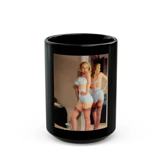 Betty Brosmer #182 (Vintage Female Icon) Black Coffee Mug 15oz - Go Mug Yourself