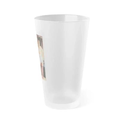 Betty Brosmer #182 (Vintage Female Icon) Frosted Pint Glass 16oz - Go Mug Yourself
