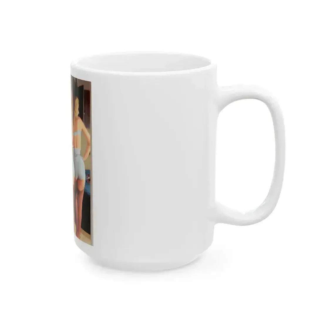 Betty Brosmer #182 (Vintage Female Icon) White Coffee Mug - Go Mug Yourself