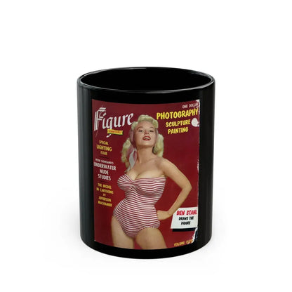 Betty Brosmer #183 - Mag. Cover (Vintage Female Icon) Black Coffee Mug 11oz - Go Mug Yourself