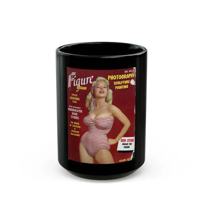 Betty Brosmer #183 - Mag. Cover (Vintage Female Icon) Black Coffee Mug 15oz - Go Mug Yourself