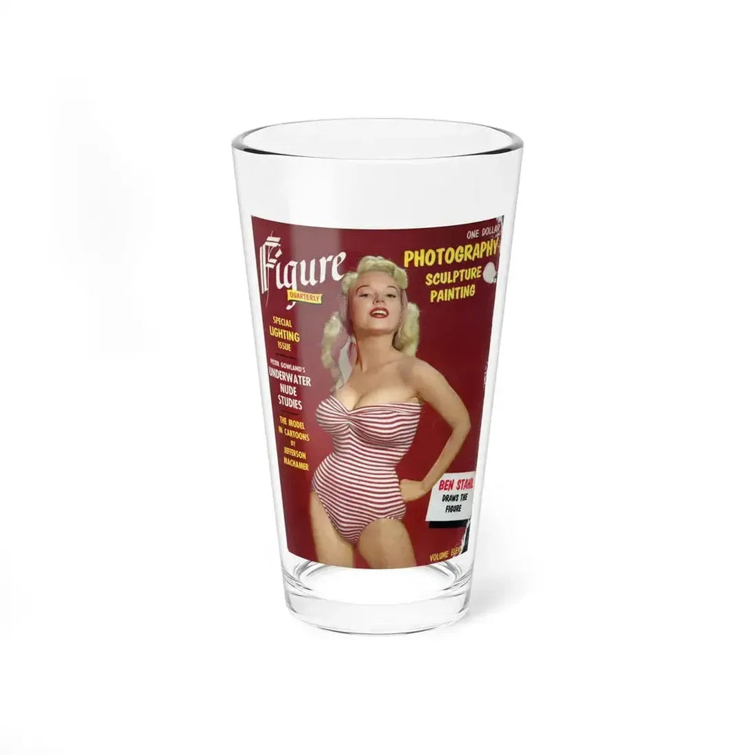 Betty Brosmer #183 - Mag. Cover (Vintage Female Icon) Pint Glass 16oz 16oz - Go Mug Yourself