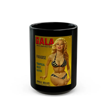 Betty Brosmer #199 - Mag. Cover (Vintage Female Icon) Black Coffee Mug 15oz - Go Mug Yourself