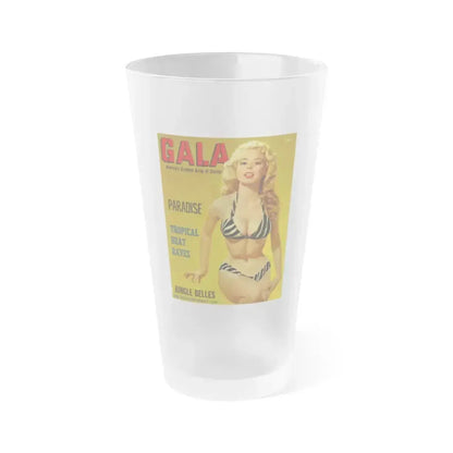 Betty Brosmer #199 - Mag. Cover (Vintage Female Icon) Frosted Pint Glass 16oz 16oz Frosted - Go Mug Yourself