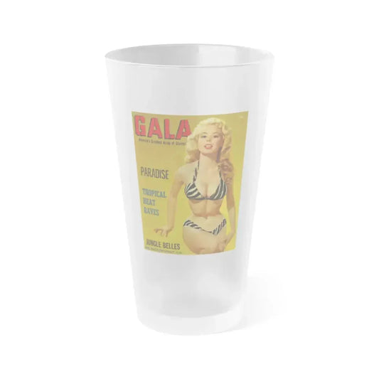 Betty Brosmer #199 - Mag. Cover (Vintage Female Icon) Frosted Pint Glass 16oz 16oz Frosted - Go Mug Yourself