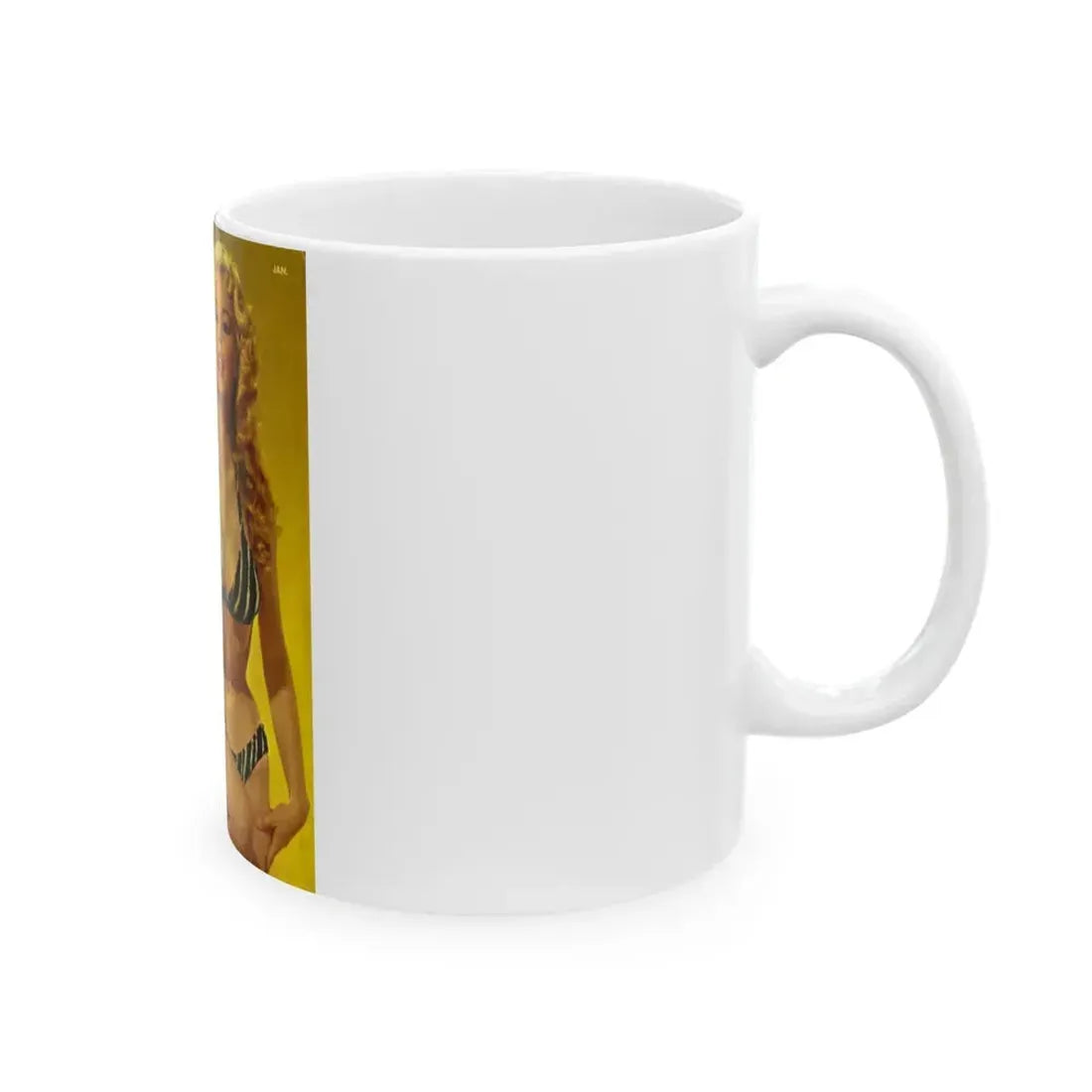 Betty Brosmer #199 - Mag. Cover (Vintage Female Icon) White Coffee Mug - Go Mug Yourself