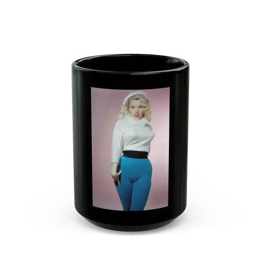Betty Brosmer #208 (Vintage Female Icon) Black Coffee Mug 15oz - Go Mug Yourself