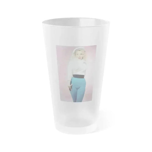 Betty Brosmer #208 (Vintage Female Icon) Frosted Pint Glass 16oz 16oz Frosted - Go Mug Yourself
