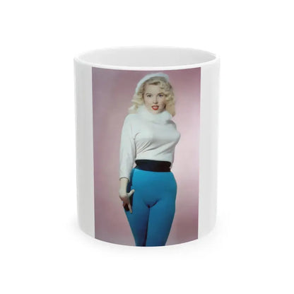 Betty Brosmer #208 (Vintage Female Icon) White Coffee Mug 11oz - Go Mug Yourself