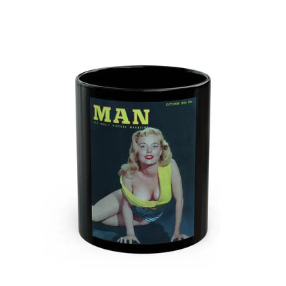 Betty Brosmer #209 - Mag. Cover (Vintage Female Icon) Black Coffee Mug 11oz - Go Mug Yourself