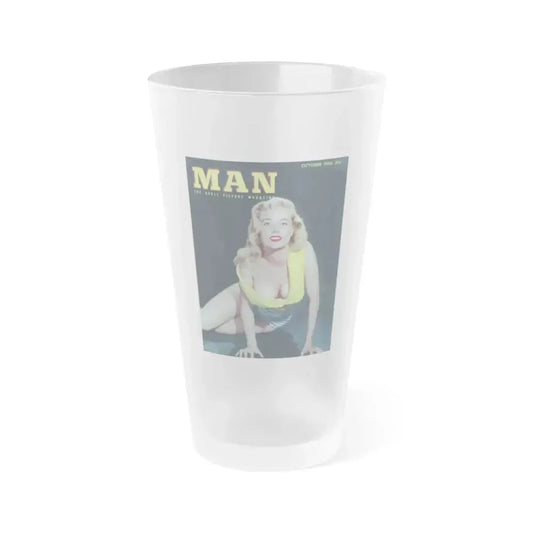 Betty Brosmer #209 - Mag. Cover (Vintage Female Icon) Frosted Pint Glass 16oz 16oz Frosted - Go Mug Yourself