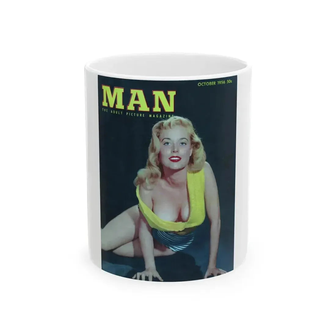 Betty Brosmer #209 - Mag. Cover (Vintage Female Icon) White Coffee Mug 11oz - Go Mug Yourself