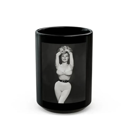 Betty Brosmer #210 (Vintage Female Icon) Black Coffee Mug 15oz - Go Mug Yourself