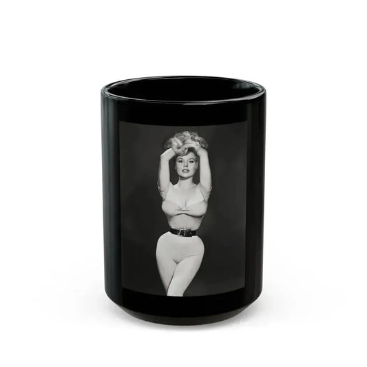Betty Brosmer #210 (Vintage Female Icon) Black Coffee Mug 15oz - Go Mug Yourself