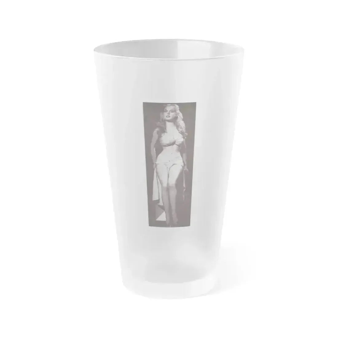 Betty Brosmer #211 (Vintage Female Icon) Frosted Pint Glass 16oz 16oz Frosted - Go Mug Yourself