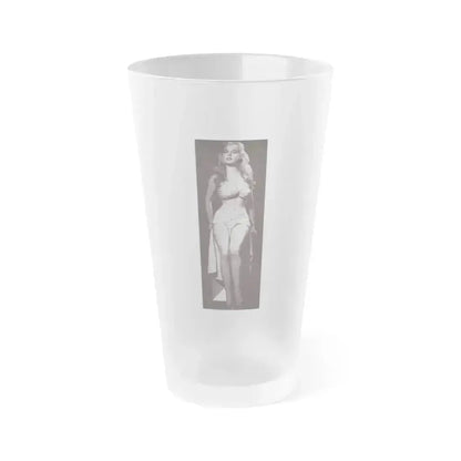 Betty Brosmer #211 (Vintage Female Icon) Frosted Pint Glass 16oz 16oz Frosted - Go Mug Yourself