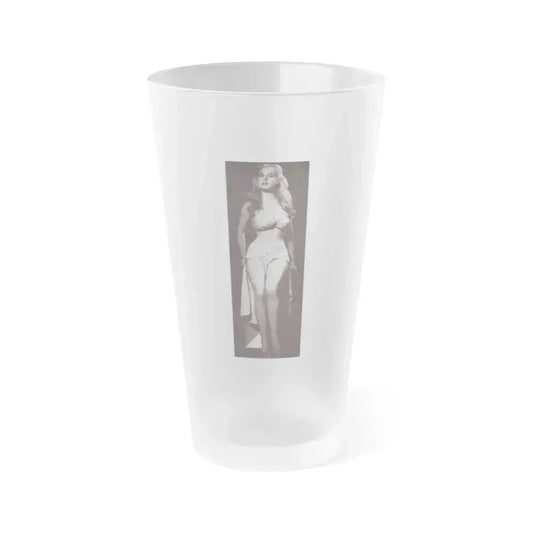 Betty Brosmer #211 (Vintage Female Icon) Frosted Pint Glass 16oz 16oz Frosted - Go Mug Yourself