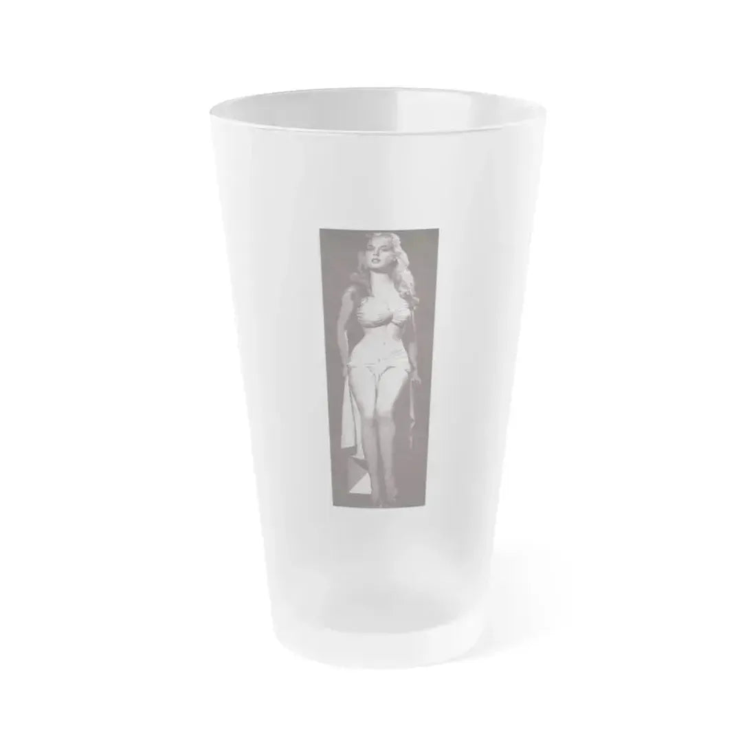 Betty Brosmer #211 (Vintage Female Icon) Frosted Pint Glass 16oz 16oz Frosted - Go Mug Yourself