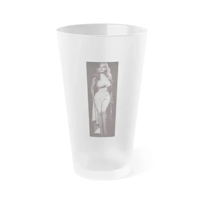 Betty Brosmer #211 (Vintage Female Icon) Frosted Pint Glass 16oz 16oz Frosted - Go Mug Yourself