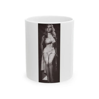 Betty Brosmer #211 (Vintage Female Icon) White Coffee Mug 11oz - Go Mug Yourself