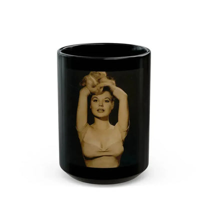 Betty Brosmer #215 (Vintage Female Icon) Black Coffee Mug 15oz - Go Mug Yourself