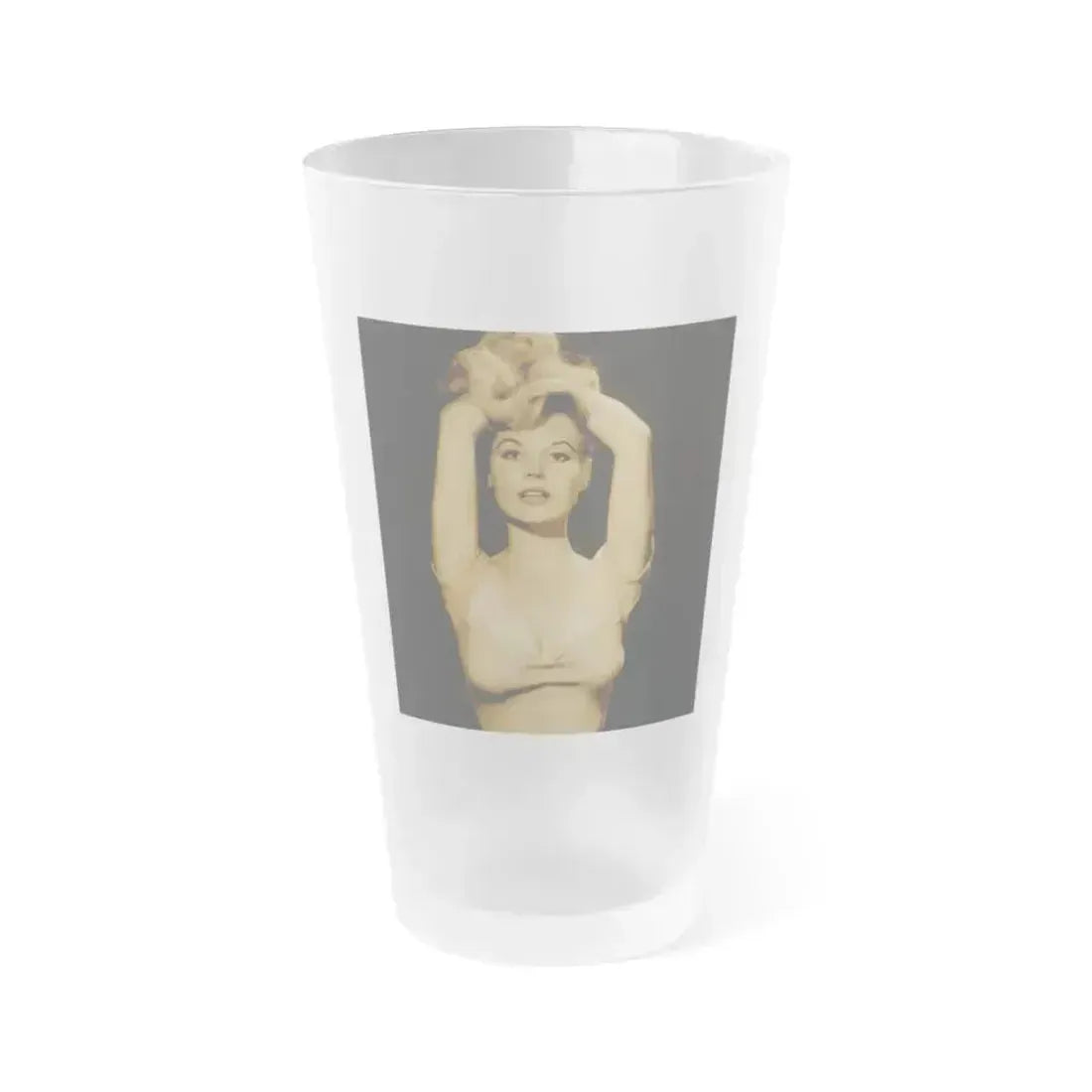 Betty Brosmer #215 (Vintage Female Icon) Frosted Pint Glass 16oz 16oz Frosted - Go Mug Yourself