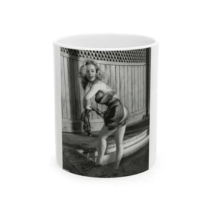 Betty Brosmer #219 (Vintage Female Icon) White Coffee Mug 11oz - Go Mug Yourself