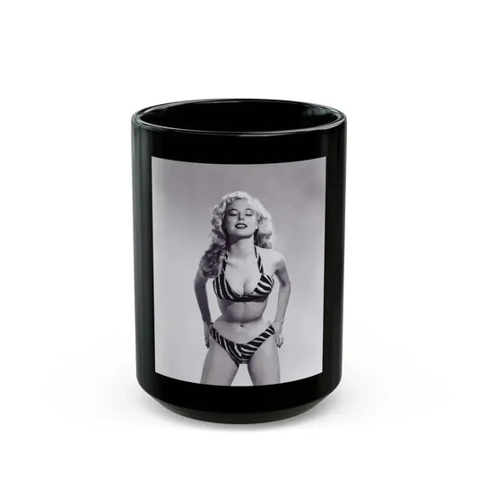 Betty Brosmer #22 (Vintage Female Icon) Black Coffee Mug 15oz - Go Mug Yourself
