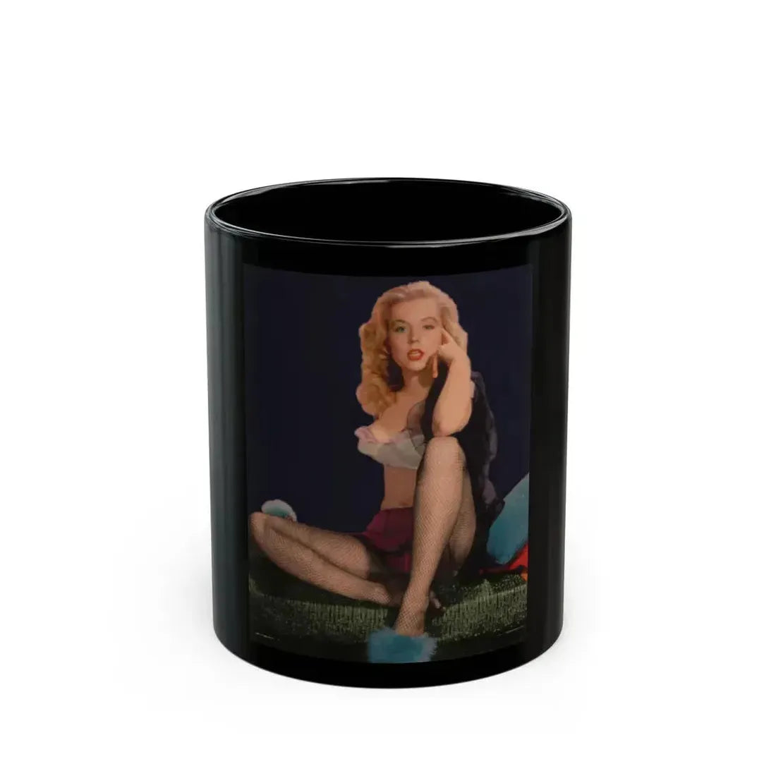 Betty Brosmer #221 (Vintage Female Icon) Black Coffee Mug 11oz - Go Mug Yourself